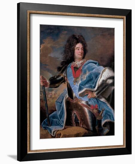 Portrait of the Duc De Villars-Hyacinthe Rigaud-Framed Giclee Print