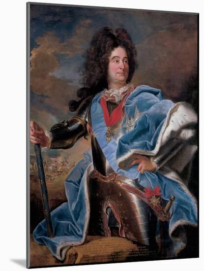 Portrait of the Duc De Villars-Hyacinthe Rigaud-Mounted Giclee Print