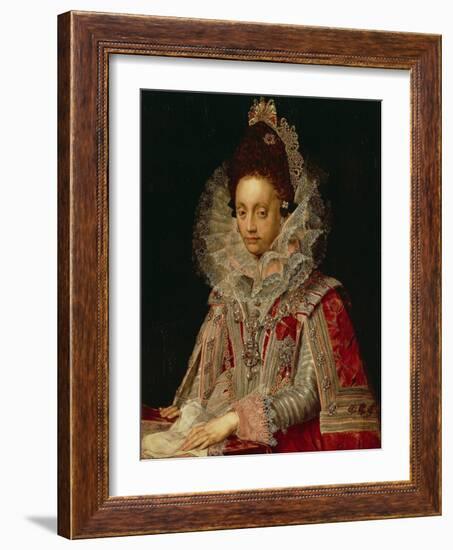 Portrait of the Duchess Magdalena, C.1613-Peter Candid-Framed Premium Giclee Print