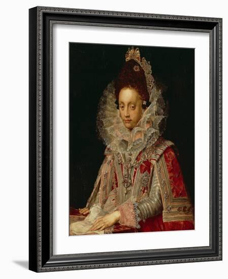 Portrait of the Duchess Magdalena, C.1613-Peter Candid-Framed Premium Giclee Print