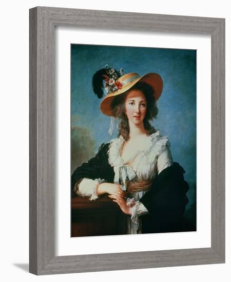 Portrait of the Duchess of Polignac (circa 1749-93)-Elisabeth Louise Vigee-LeBrun-Framed Giclee Print