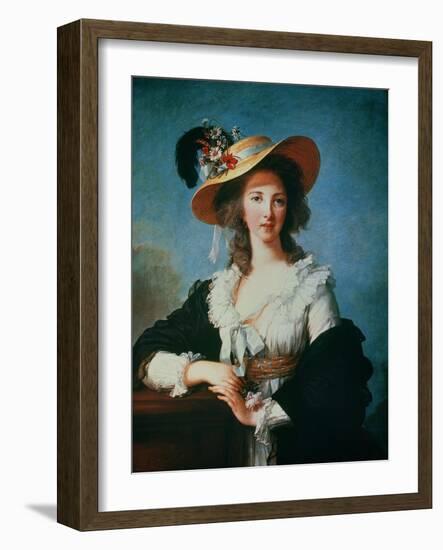 Portrait of the Duchess of Polignac (circa 1749-93)-Elisabeth Louise Vigee-LeBrun-Framed Giclee Print