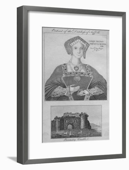 'Portrait of the Duchess of Suffolk, Pevensey Castle', 1805-Unknown-Framed Giclee Print