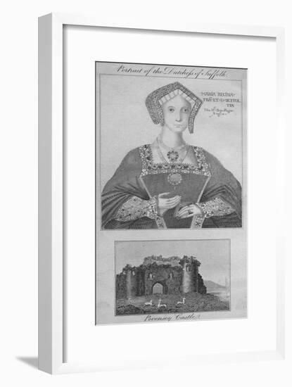 'Portrait of the Duchess of Suffolk, Pevensey Castle', 1805-Unknown-Framed Giclee Print