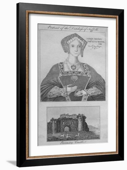 'Portrait of the Duchess of Suffolk, Pevensey Castle', 1805-Unknown-Framed Giclee Print