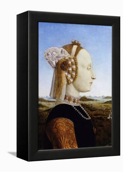 Portrait of the Duchess of Urbino, Battista Sforza-Piero della Francesca-Framed Premier Image Canvas