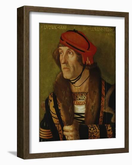 Portrait of the Earl of Loewenstein, 1513-Hans Baldung-Framed Giclee Print