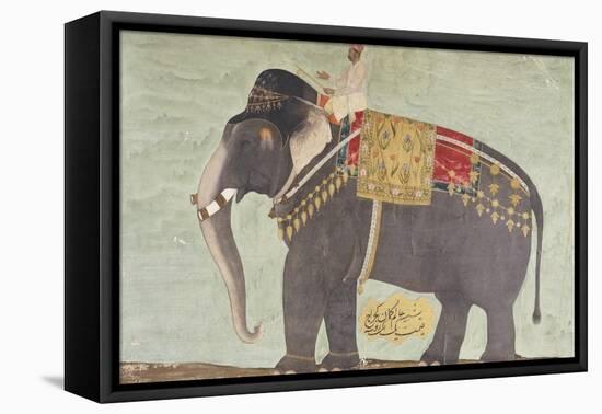 Portrait of the Elephant "Alam-Guman Gajraj", circa 1650-null-Framed Premier Image Canvas