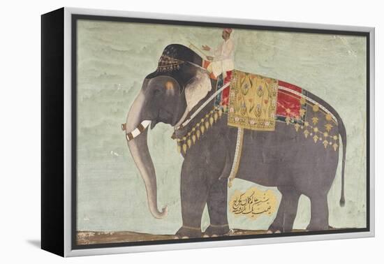 Portrait of the Elephant "Alam-Guman Gajraj", circa 1650-null-Framed Premier Image Canvas