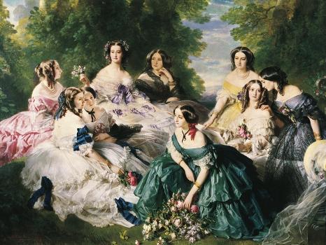 Empress Eugénie and Her Ladies-in-Waiting (oil sketch) by Franz Xavier  Winterhalter Reproduction Painting for Sale