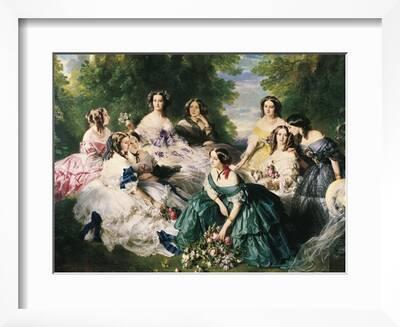 Empress Eugénie Surrounded by her Ladies in Waiting (1855) - Franz Xaver  Winterhalter Photographic Print for Sale by SALON DES ARTS