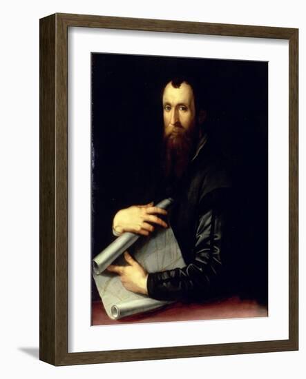 Portrait of the Engineer Luca Martini-Agnolo Bronzino-Framed Giclee Print