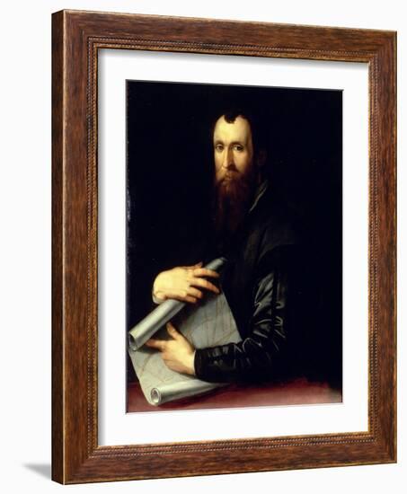 Portrait of the Engineer Luca Martini-Agnolo Bronzino-Framed Giclee Print