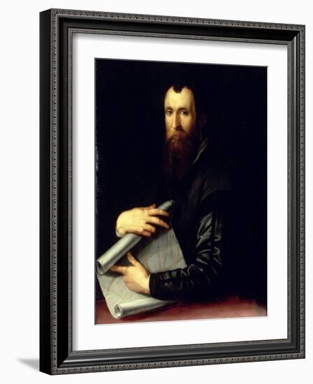 Portrait of the Engineer Luca Martini-Agnolo Bronzino-Framed Giclee Print