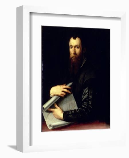 Portrait of the Engineer Luca Martini-Agnolo Bronzino-Framed Giclee Print