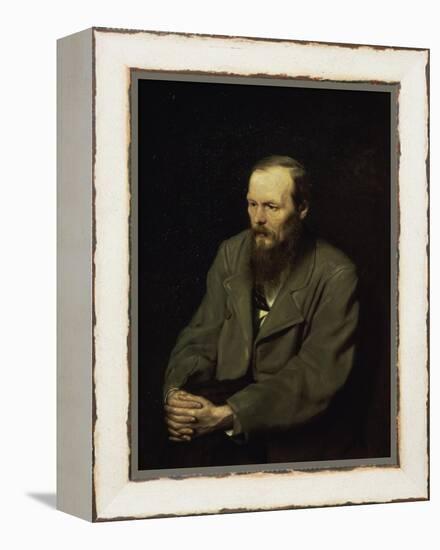 Portrait of the Fyodor Dostojevsky-Vasili Grigorevich Perov-Framed Premier Image Canvas