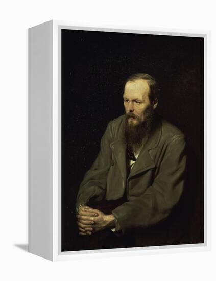 Portrait of the Fyodor Dostojevsky-Vasili Grigorevich Perov-Framed Premier Image Canvas