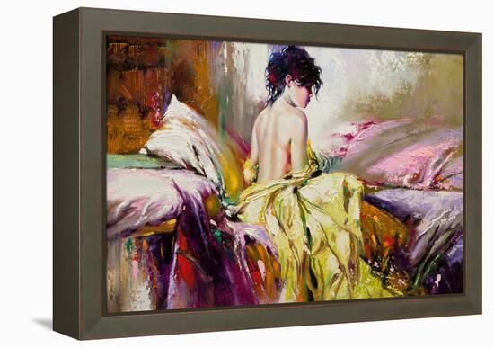 Portrait of the Girl on a Bed-balaikin2009-Framed Stretched Canvas