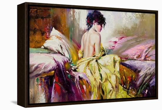 Portrait of the Girl on a Bed-balaikin2009-Framed Stretched Canvas