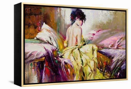 Portrait of the Girl on a Bed-balaikin2009-Framed Stretched Canvas