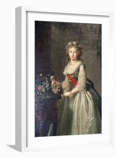 Portrait of the Grand Duchess Elizabeth Alexeyevna, 1795-Elisabeth Louise Vigee-LeBrun-Framed Giclee Print