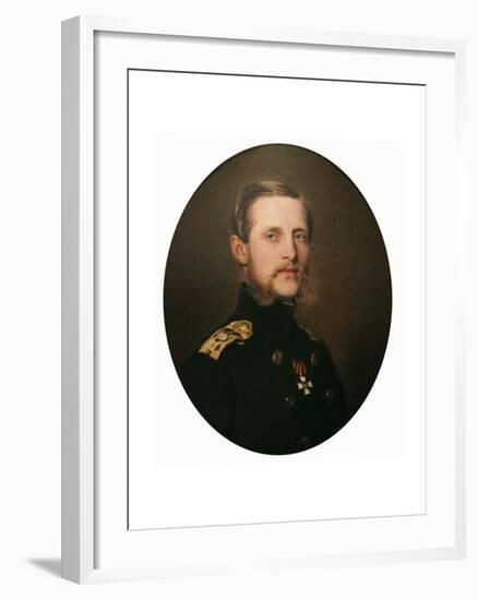 Portrait of the Grand Duke Konstantin Nikolaevich, 1859-Franz Xaver Winterhalter-Framed Giclee Print