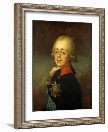 Portrait of the Grand Duke Paul Petrovich (Future Tsar Paul I)-Vladimir Lukich Borovikovsky-Framed Giclee Print