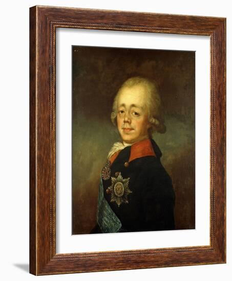 Portrait of the Grand Duke Paul Petrovich (Future Tsar Paul I)-Vladimir Lukich Borovikovsky-Framed Giclee Print