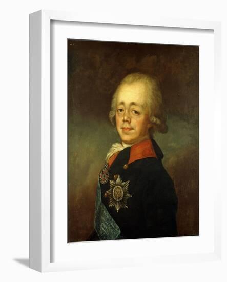 Portrait of the Grand Duke Paul Petrovich (Future Tsar Paul I)-Vladimir Lukich Borovikovsky-Framed Giclee Print