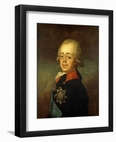 Portrait of the Grand Duke Paul Petrovich (Future Tsar Paul I)-Vladimir Lukich Borovikovsky-Framed Giclee Print