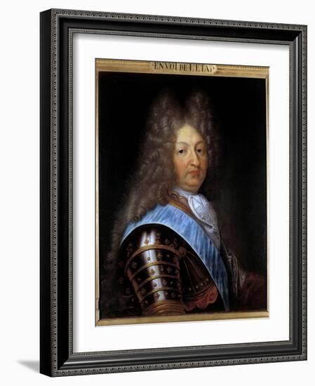 Portrait of the Great Dolphin (1661-1711), Son of Louis XIV Painting by Pierre Mignard (1612-1695)-Pierre Mignard-Framed Giclee Print