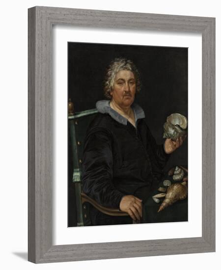 Portrait of the Haarlem Shell Collector Jan Govertsen Van Der Aer, 1603-Hendrick Goltzius-Framed Giclee Print