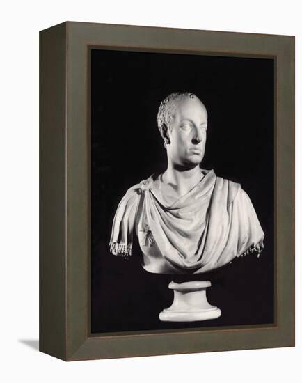 Portrait of the Holy Roman Emperor Francis I (1708-65) (Marble) (See also 82132)-Antonio Canova-Framed Premier Image Canvas