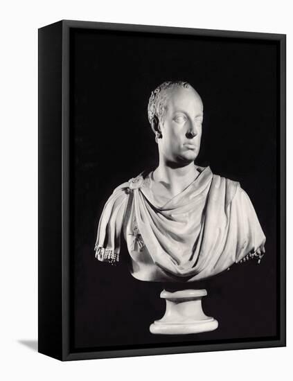 Portrait of the Holy Roman Emperor Francis I (1708-65) (Marble) (See also 82132)-Antonio Canova-Framed Premier Image Canvas