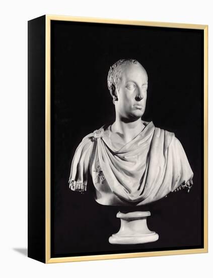 Portrait of the Holy Roman Emperor Francis I (1708-65) (Marble) (See also 82132)-Antonio Canova-Framed Premier Image Canvas