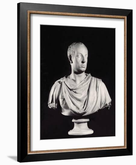 Portrait of the Holy Roman Emperor Francis I (1708-65) (Marble) (See also 82132)-Antonio Canova-Framed Giclee Print