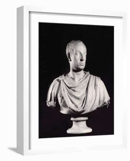 Portrait of the Holy Roman Emperor Francis I (1708-65) (Marble) (See also 82132)-Antonio Canova-Framed Giclee Print