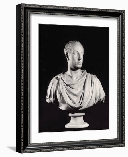 Portrait of the Holy Roman Emperor Francis I (1708-65) (Marble) (See also 82132)-Antonio Canova-Framed Giclee Print