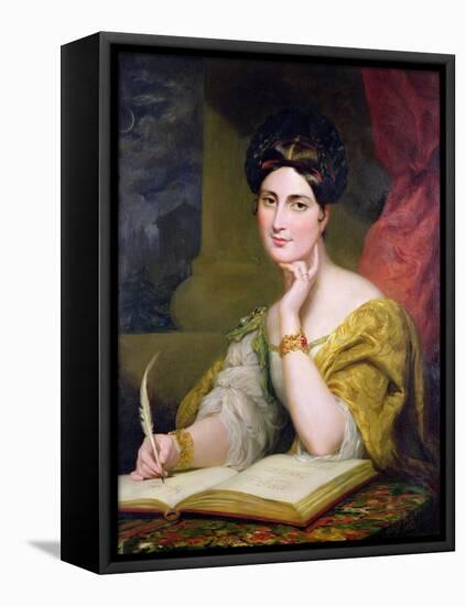 Portrait of the Hon. Mrs. Caroline Norton, 1832-Sir George Hayter-Framed Premier Image Canvas