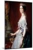 Portrait of the Impress of France Eugenie De Montijo. 19Th Century (Oil on Canvas)-Franz Xaver Winterhalter-Mounted Giclee Print