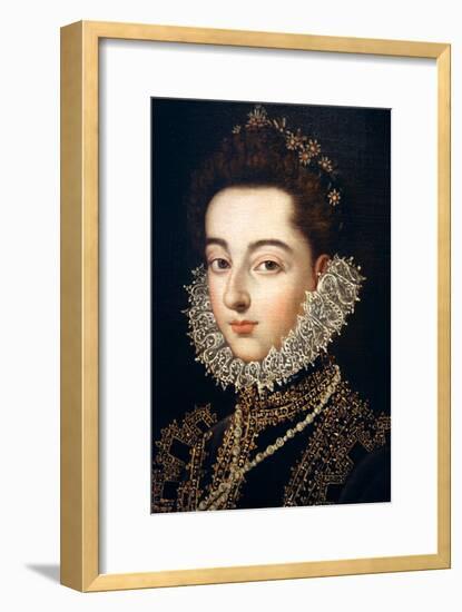 Portrait of the Infanta Catalina Michaela of Austria, C1582-C1585-Alonso Sanchez Coello-Framed Giclee Print