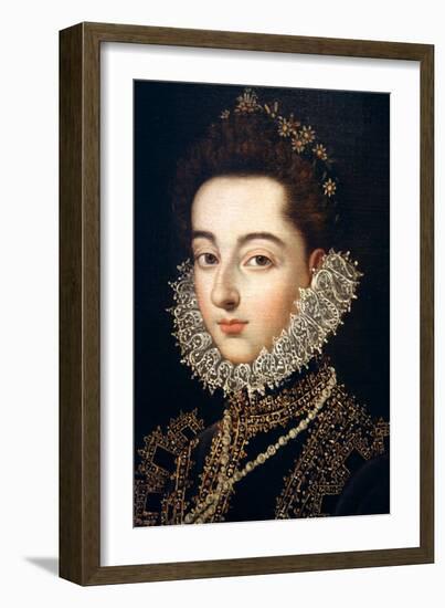 Portrait of the Infanta Catalina Michaela of Austria, C1582-C1585-Alonso Sanchez Coello-Framed Giclee Print