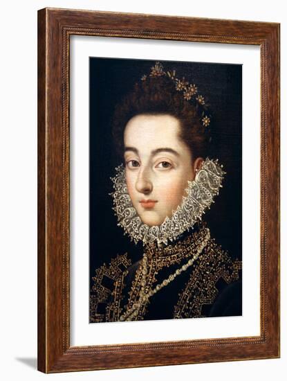 Portrait of the Infanta Catalina Michaela of Austria, C1582-C1585-Alonso Sanchez Coello-Framed Giclee Print