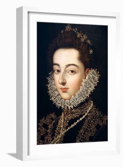 Portrait of the Infanta Catalina Michaela of Austria, C1582-C1585-Alonso Sanchez Coello-Framed Giclee Print