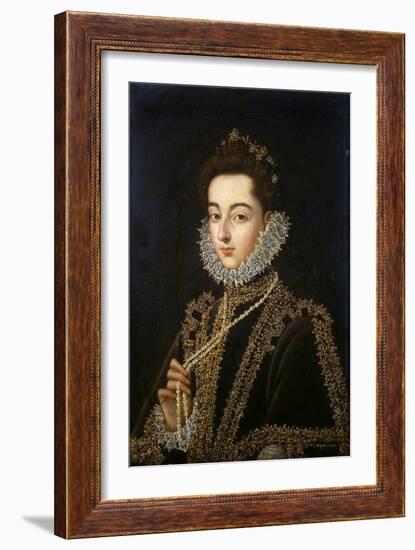 Portrait of the Infanta Catherine Michelle of Spain, (1567-159), 1582-1585-Alonso Sanchez Coello-Framed Giclee Print