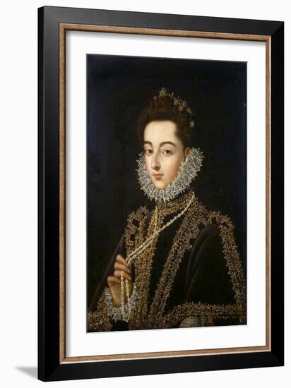 Portrait of the Infanta Catherine Michelle of Spain, (1567-159), 1582-1585-Alonso Sanchez Coello-Framed Giclee Print