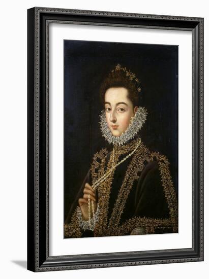 Portrait of the Infanta Catherine Michelle of Spain, (1567-159), 1582-1585-Alonso Sanchez Coello-Framed Giclee Print