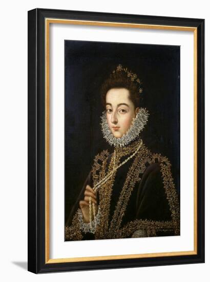Portrait of the Infanta Catherine Michelle of Spain, (1567-159), 1582-1585-Alonso Sanchez Coello-Framed Giclee Print