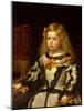 Portrait of the Infanta Maria Marguerita, Daughter of Felipe Iv of Spain, 1654-Diego Velazquez-Mounted Giclee Print