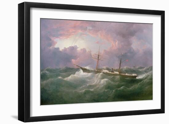 Portrait of the "Isis," a Steam and Sail Ship-Samuel Walters-Framed Giclee Print